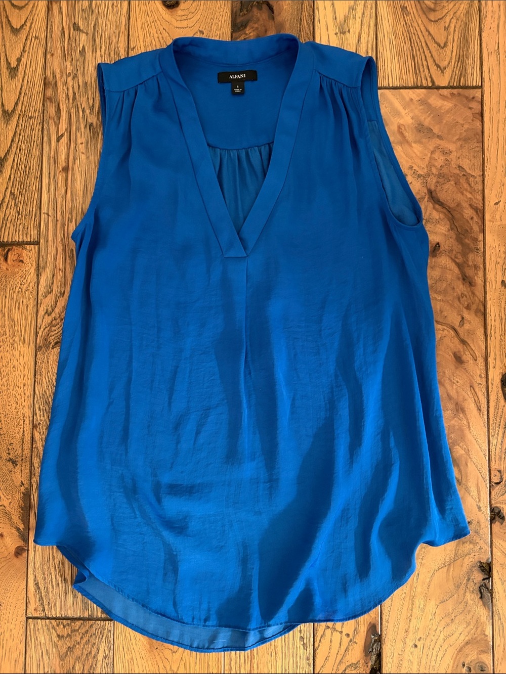 Alfani Sleeveless V-Neck Camisole in Bright Blue